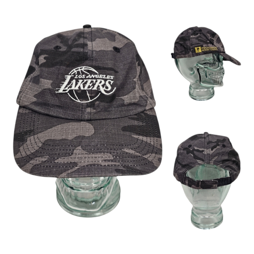 Los Angeles Lakers Camouflage‎ Pechanga Casino Resort Strapback Hat Cap OSFA